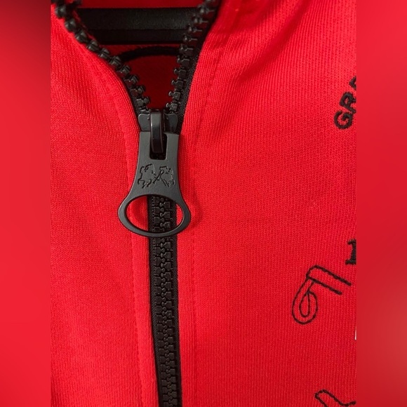 PIERRE CARDIN POLO CLUB Red Full Zip Logo Jacket in Large - Picture 2 of 10